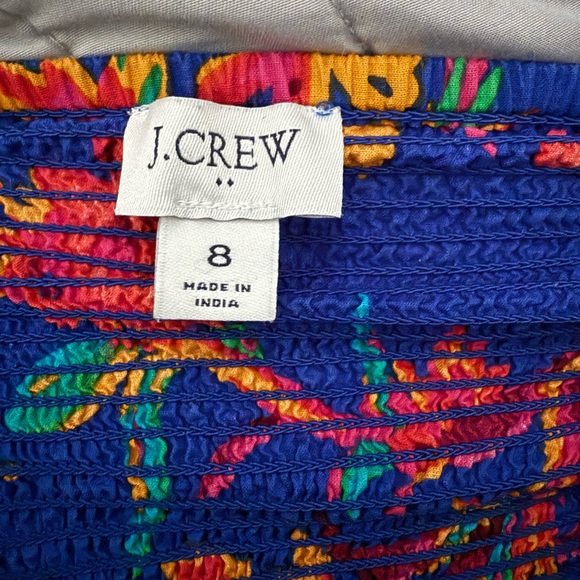 J. Crew Blue and Orange Smocked Sundress - Picture 7 of 7